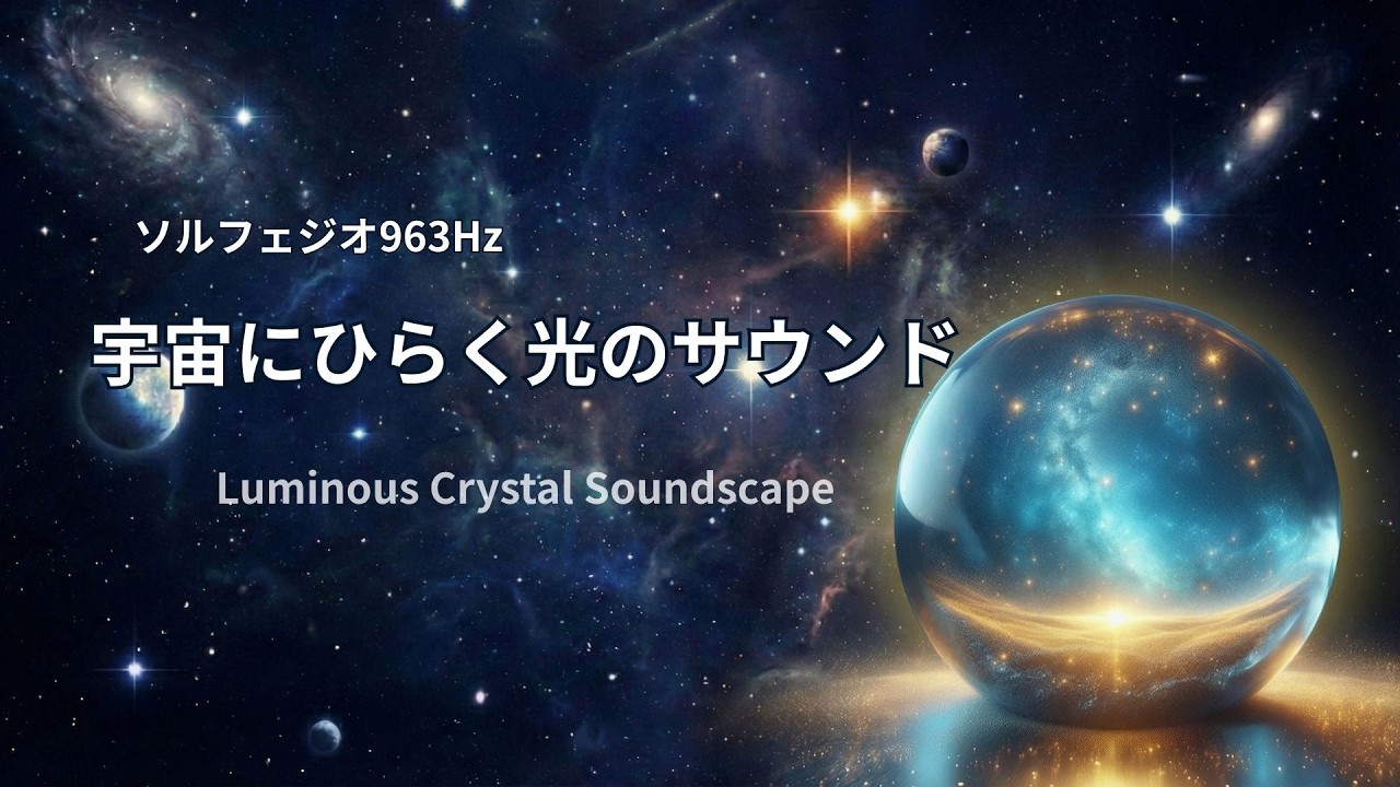 【ソルフェジオ963Hz 】直感を整える静かな宇宙の光｜1時間ヒーリング