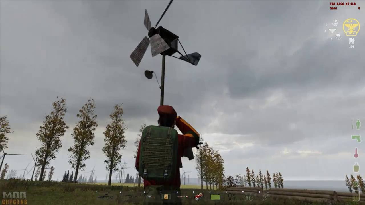 DayZ Origins 1.8.3  - Постройка ветрогенератора