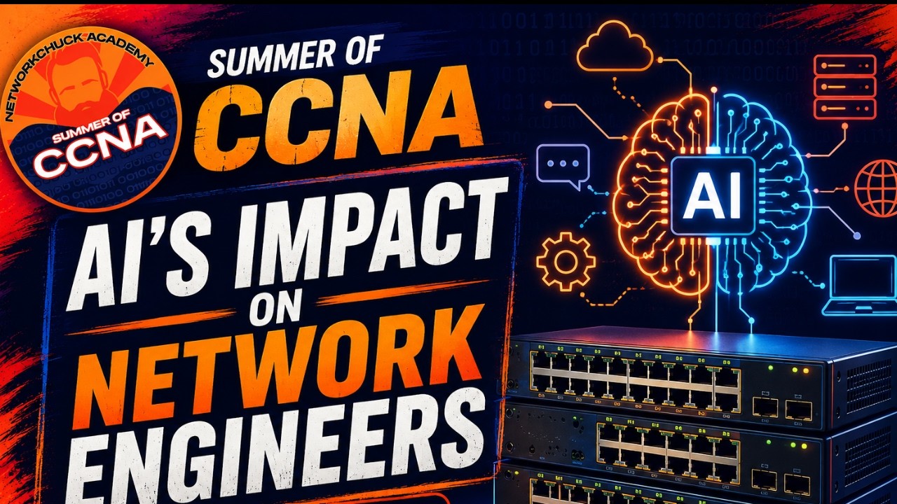 Thumbnail for “AI's Impact on Network Engineers | LIVE AMA | Summer of CCNA”.