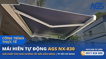 Lắp đặt mái hiên thông minh AGS NX-830 che nắng ban công tại TPHCM | Hotline: 0917 838 080