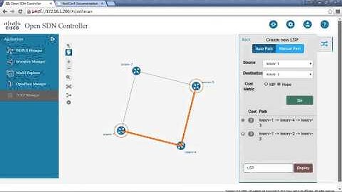 Exploring the PCEP Manager (Open SDN Controller  Lab 4)