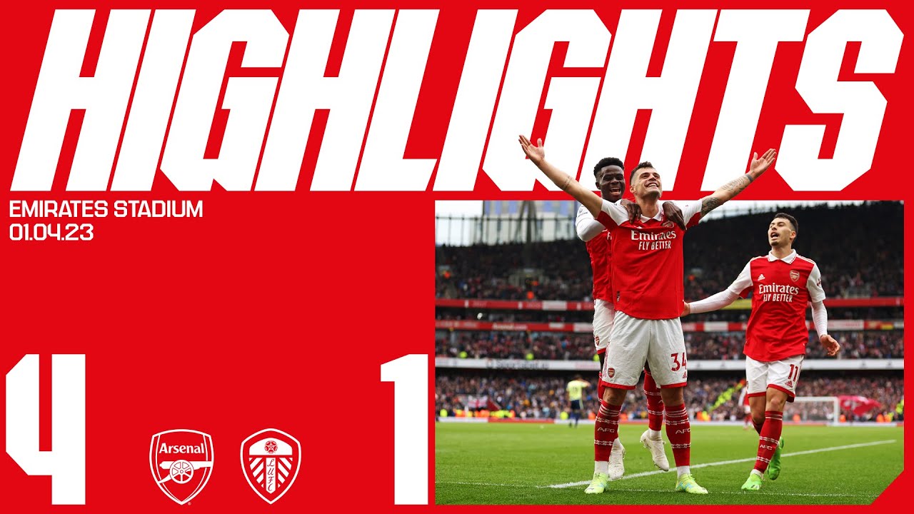 HIGHLIGHTS Arsenal vs Leeds United (4-1) Jesus (2), White and Xhaka