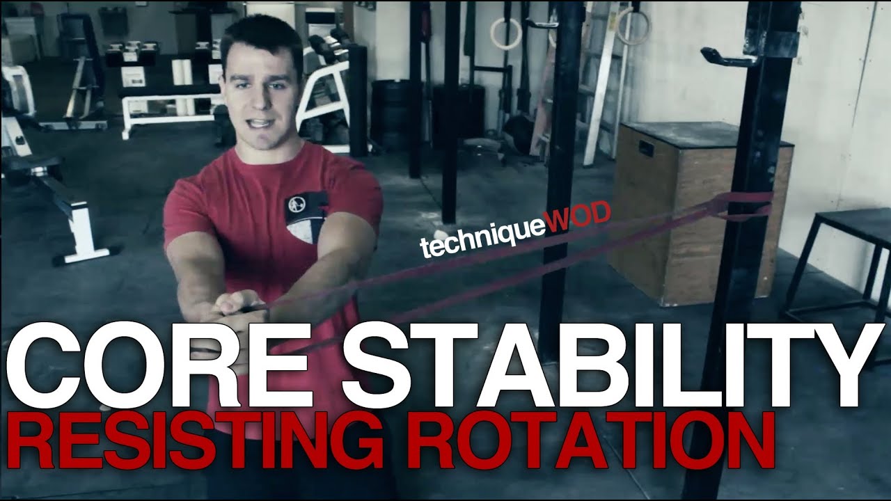 CrossFit Core Stability Resisting Rotation Technique WOD YouTube