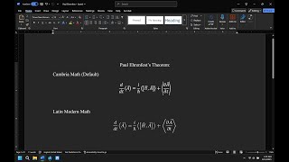 How to Render LaTeX Style Formulas in Microsoft Word