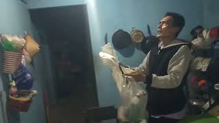 Evakuasi Tawon Vespa didesa Balegondo, Ngariboyo Magetan.