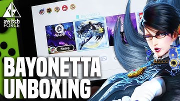 Bayonetta Switch Unboxing! Cartridge, Reversible Cover, Icon, Load, Intro!