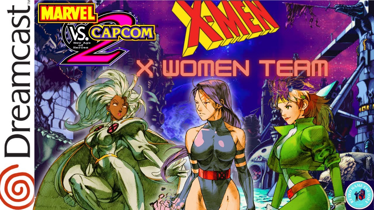 Marvel VS 2 (2000) SEGA DREAMCAST (26) X WOMEN TEAM
