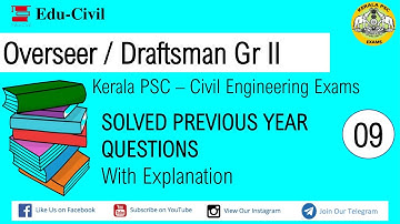 25 Kerala PSC_Exam 2020 Overseer & Draftsman Gr II_Previous year question paper solved_Part 4