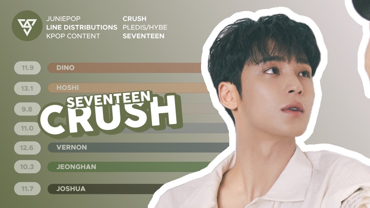 Crush — SEVENTEEN LINE DISTRIBUTION [Color Coded] YouTube