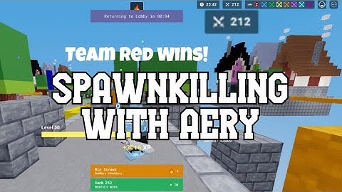 200+ Kills From Spawnkilling With Aery | Roblox Bedwars
