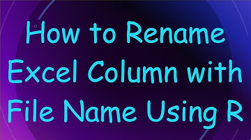 How to Rename Excel Column with File Name Using R