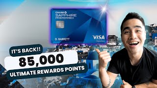 It's BACK! 85,000 Ultimate Rewards Points | Is The Chase Sapphire Preferred Still Worth It In 2024?