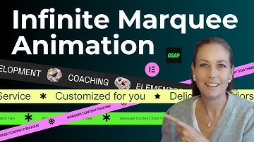 How to Make a Smooth Marquee Animation | Elementor Pro + GSAP Tutorial