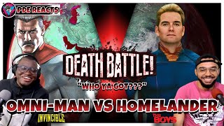 Omni-Man vs Homelander | DEATH BATTLE! (REACTION)