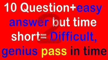 Real IQ Test Question and Answer - How Smart Your IQ - Intelligence Test 10 (Question)Part-2