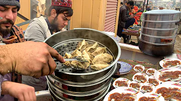 Yummy and Most Delicious Afghani Manto in Street Food - Mantu Recipe | Pakistani Street Food