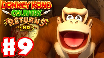 Donkey Kong Country Returns HD - Full Game Walkthrough Part 9 - Cloud!