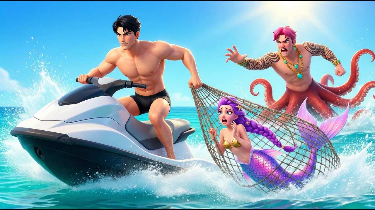 Rescue Mermaid RUMI from the Octopus King with JINU | KPOP Demon Hunters