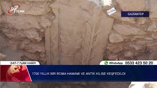 Gaziantepte 1700 Yıllık Bir Roma Hamamı Ve Antik Kilise Keşfedildi 09.11.2018