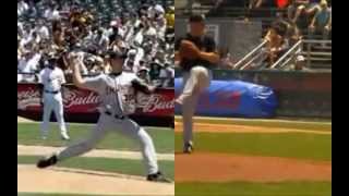 Verlander - Bundy Pitching Mechanics (Early Arm Action)