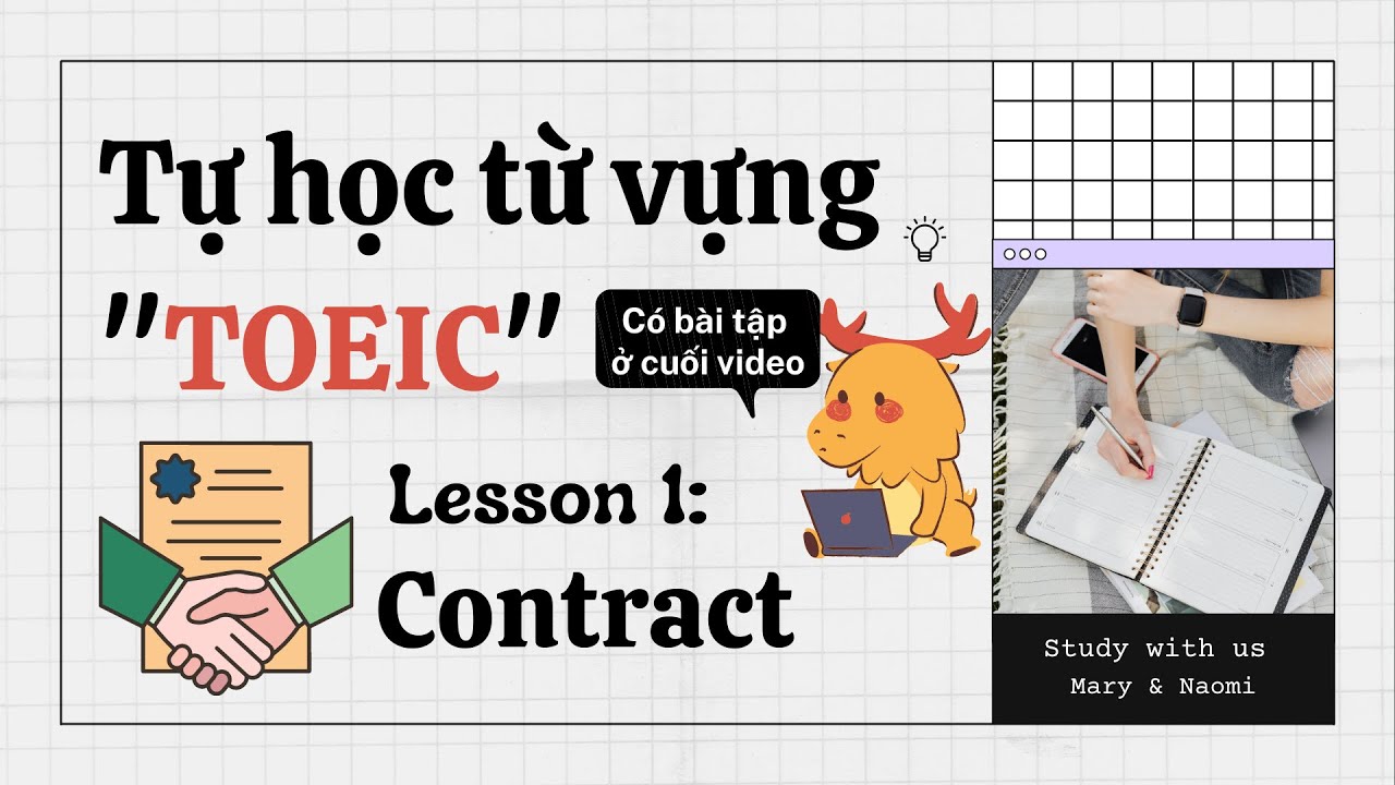 📖 Tự học Từ vựng TOEIC - Lesson 1: Contract (có bài tập)| I'm Mary