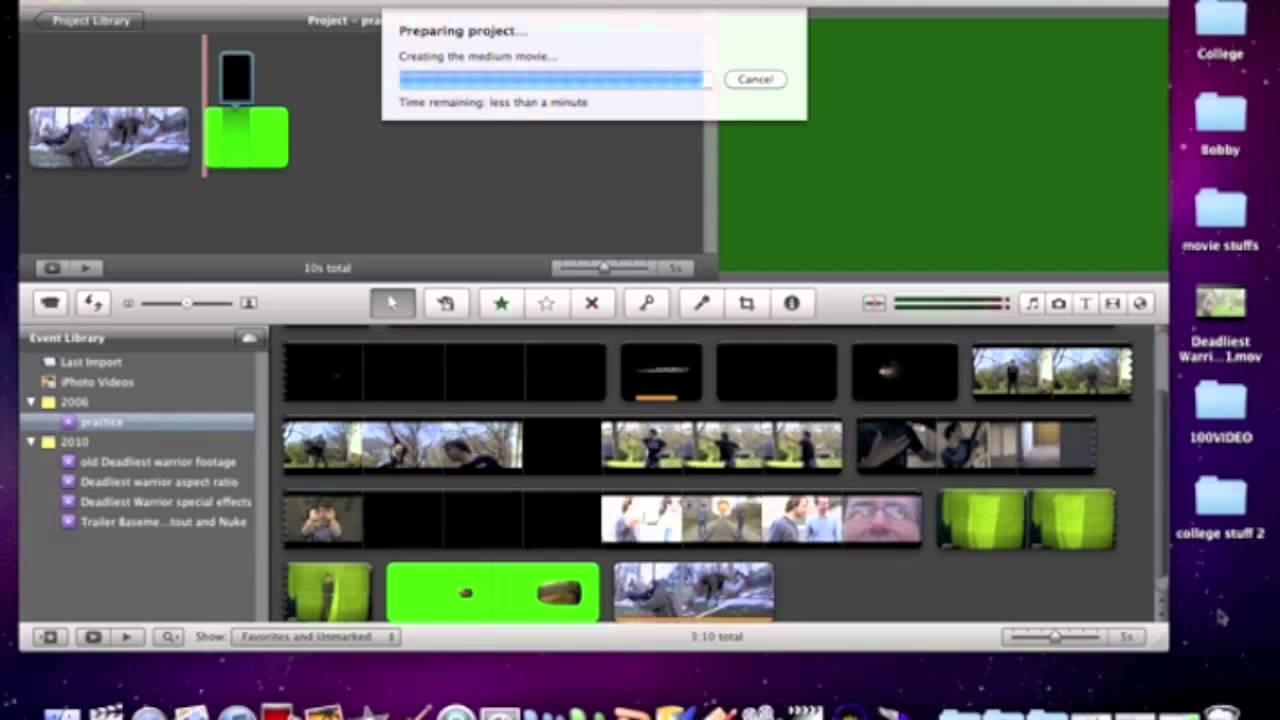 How to remove black backgrounds using only iMovie09 ...