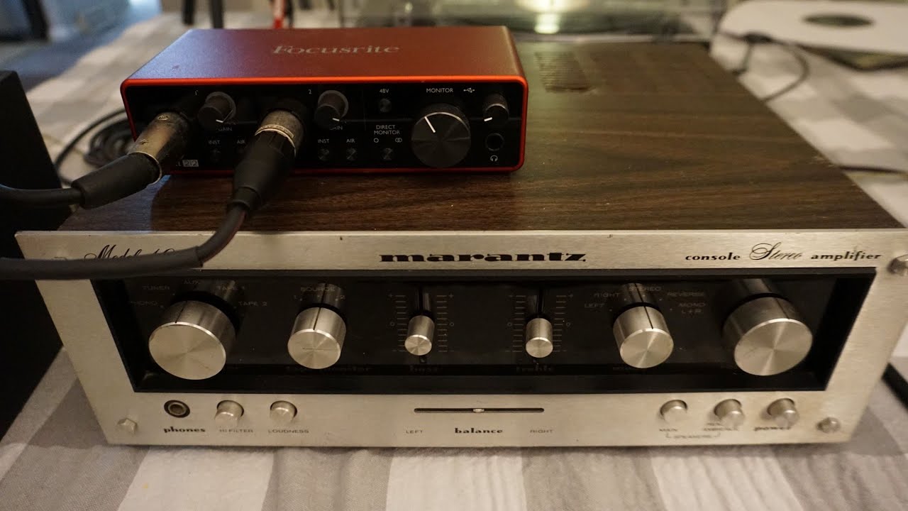 Marantz Model 1040 Console Stereo Amplifier Late 70's Demo - YouTube