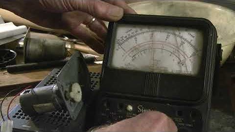 Current test on a Kimball E/F motor by John A Tuttle from Player-Care.com