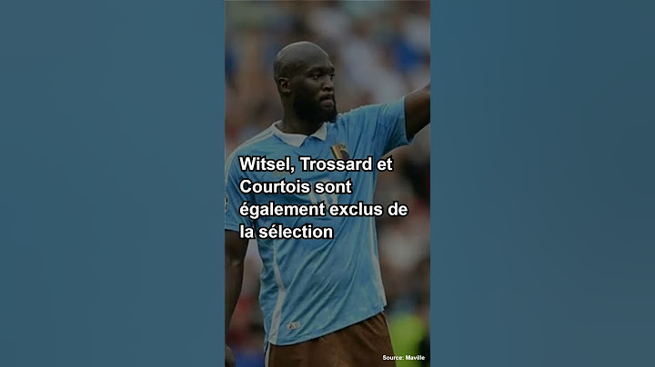Ligue des Nations   Courtois, Lukaku et Witsel absents de la sélection belge #sport #football #foot