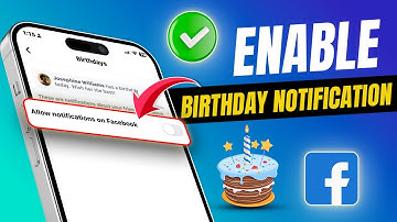 How to Enable Birthday Facebook Notification | Turn on Birthday Notifications on Facebook