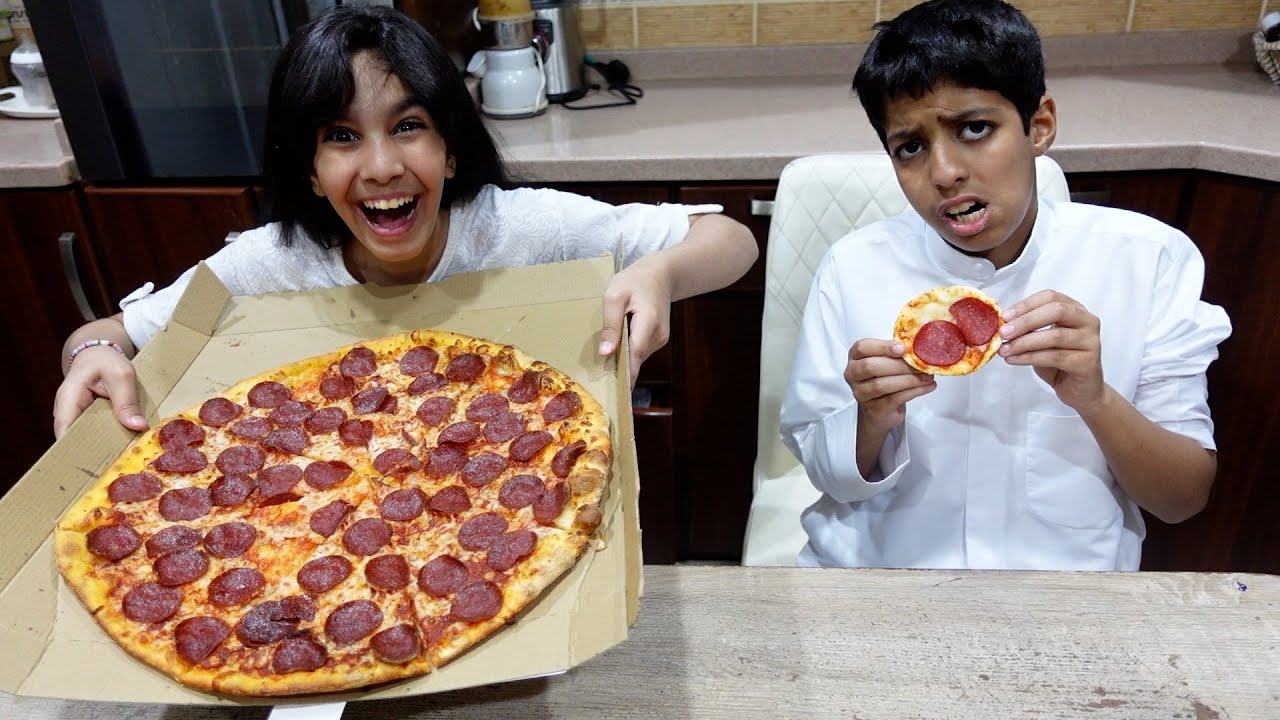 البيتزا الكبيرة ضد البيتزا الصغيرة    !!