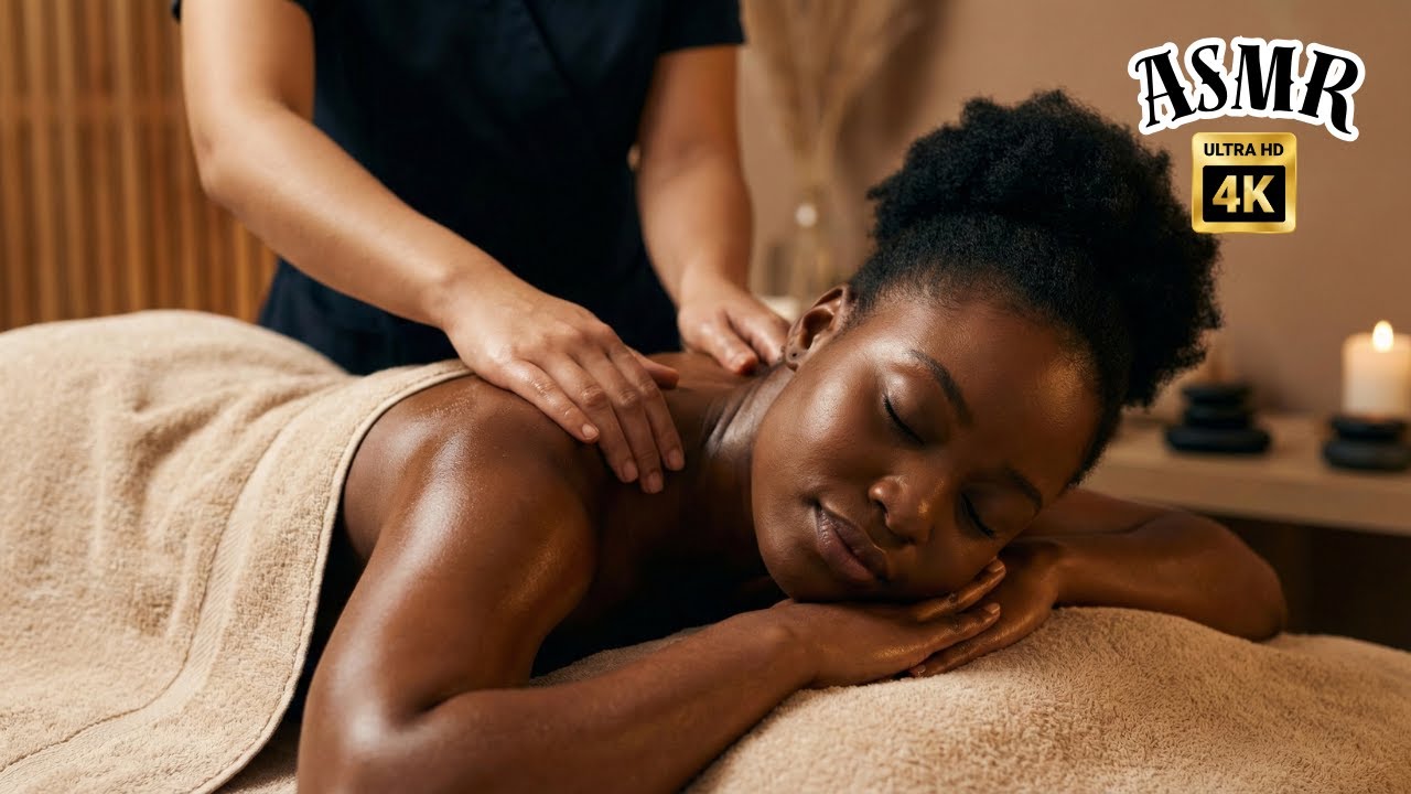 Silent ASMR Oil Massage 🌿 Deep Relaxation | No Music | 4K