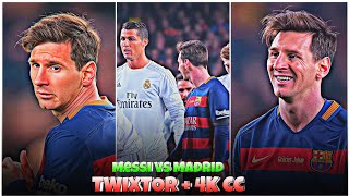 Messi Vs Real Madrid 2016 : Twixtor Comp - Best 4k Clips + CC High Quality For Editing 🤙💥 #part19
