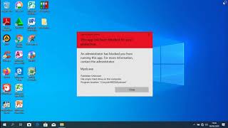 Mengatasi This app has been blocked for your protection pd MYOB Accounting Plus  v.18 di Windows 10 screenshot 2
