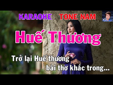 Huế Thương Karaoke - Karaoke Huế Thương Tone Nam Nhạc Sống gia huy beat