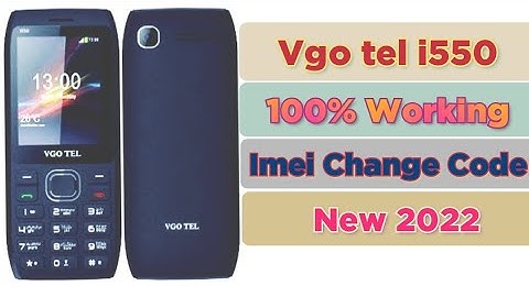 Vgo tel i550 imei change new method invalid sim problem solved 2022 real and working method