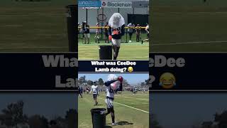 What is CeeDee Lamb doing here? 😂