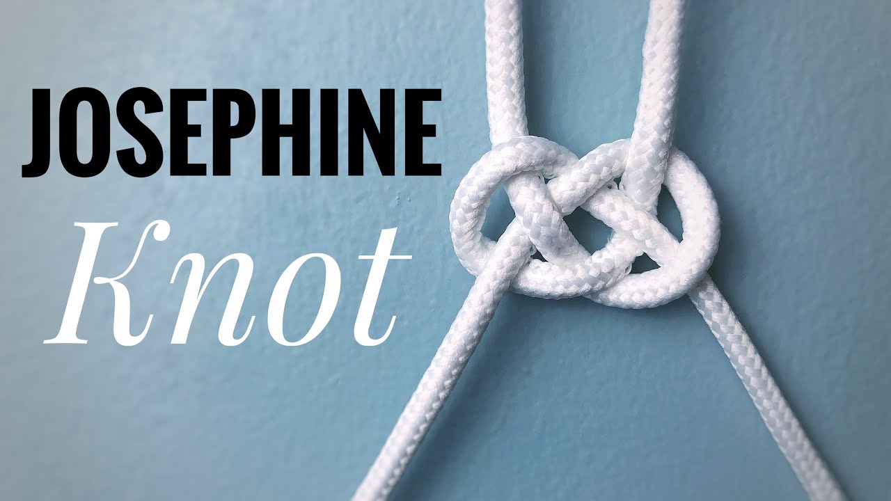 JOSEPHINE KNOT How to tie a Josephine knot YouTube