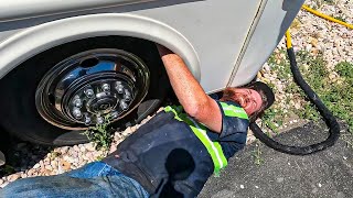 Motorhome Stuck In A Bed Of Needles!