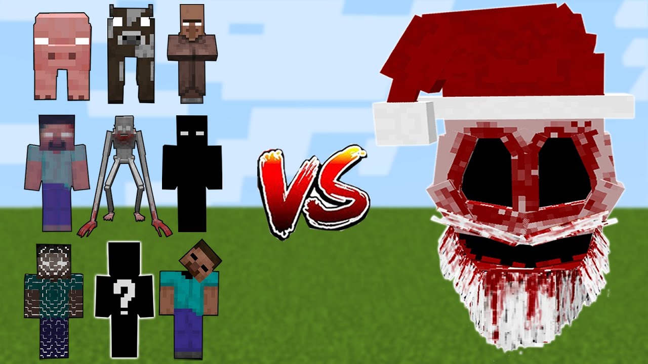 Which Herobrine Mobs is the strongest Against SANTA MIMICER?