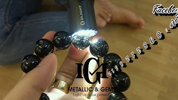 Vòng thạch anh tóc đen cực nhiều tóc size 17mm