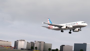 P3D v3.4 ChasePlane Static Camera KLAX Landing 24L