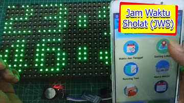 Membuat Jam Waktu Sholat (JWS) Panel P10 - Project Arduino #25