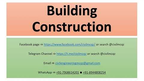 Building Construction || Question 1 to 25 || SSC JE Civil || Civil MCQs || Helpful All State AE & JE