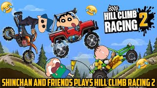 Shinchan bochan masao kazama plays Hill climb racing 2😂 | race for scooter | who will win? | funny😂 screenshot 2