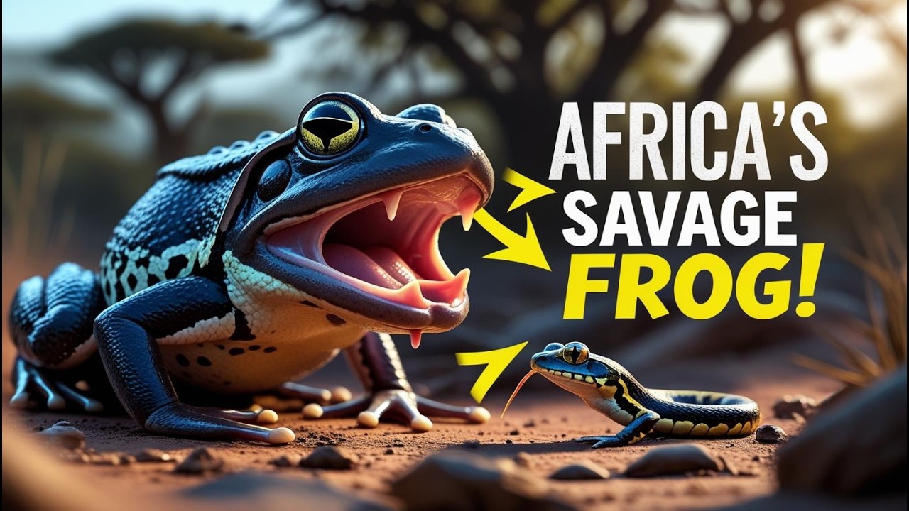 This Giant Frog Eats Everything in Its Path! (African Bullfrog Gone Wild!)