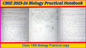 Class 10th biology practical copy | Biology practical file class 10 | CBSE 2023-24