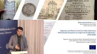 Lecture by Bram van Leuveren: Pageantry as Public Diplomacy in the Early Modern Netherlands