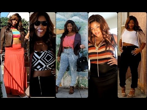 CHEAP CROP TOP LOOKBOOK | PLUS SIZED | #THICKANDBROKE