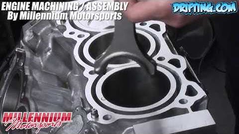 350Z vq35de Engine Rebuild - Installing Piston and Rod into the Block